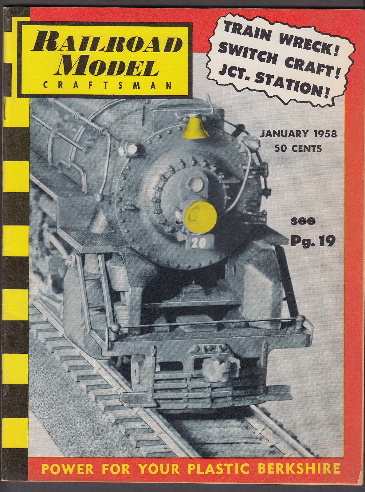 RAILROAD MODEL CRAFTSMAN Train Wreck Switch Craft Junction Station ++ 1 1958