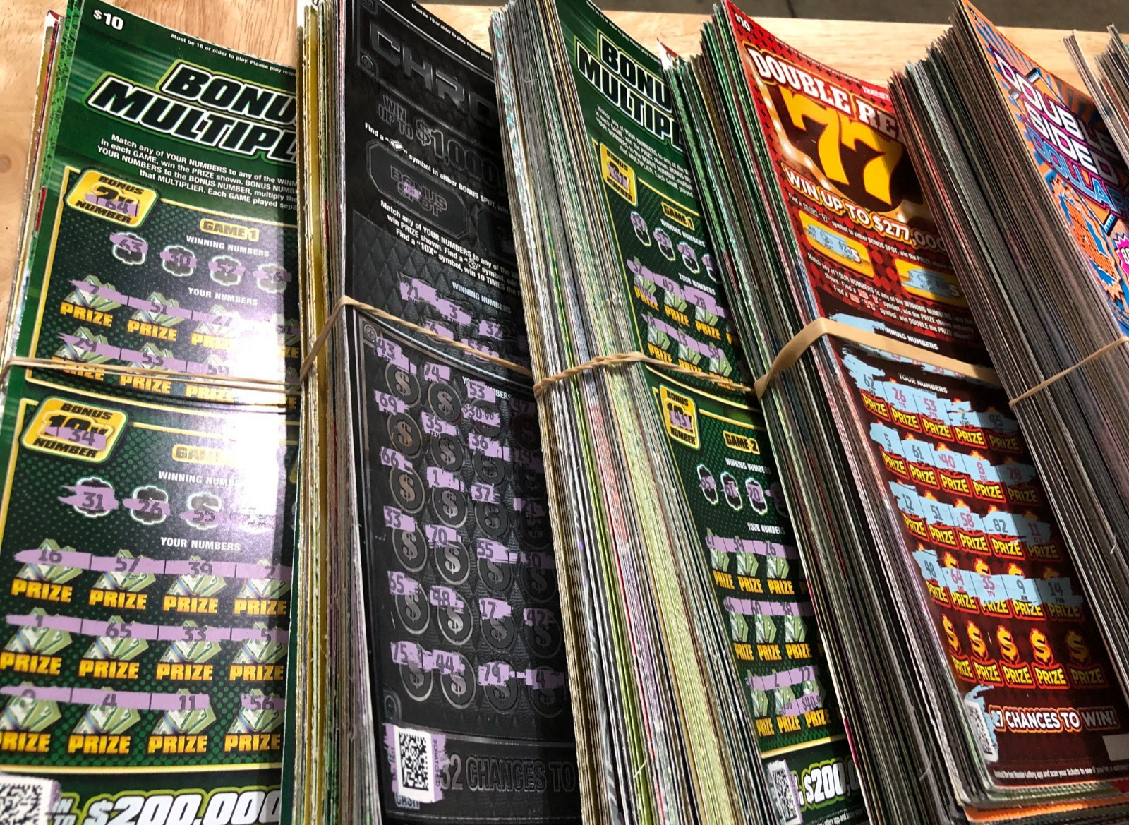 $10,000 Worth of NON-WINNING $10.00 INDIANA Lottery Scratch off Tickets 2025