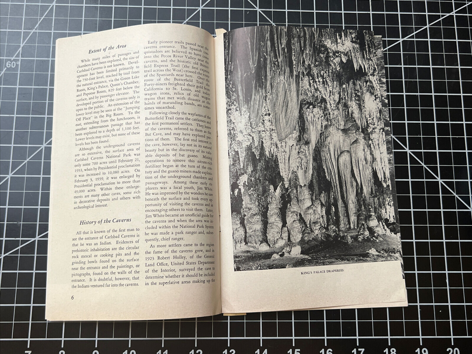 Vintage 1952 Carlsbad Caverns National Park New Mexico Brochure Pamphlet Booklet