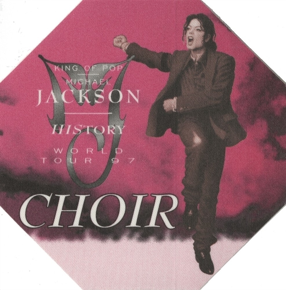 Michael Jackson 1996 HIStory concert tour Backstage Pass