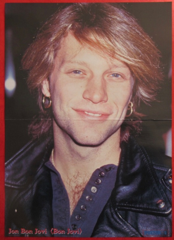 JON BON JOVI RICHIE SAMBORA 1994 PIN UP & 2PAGE CLIPPING JAPAN MAGAZINE IR 3M