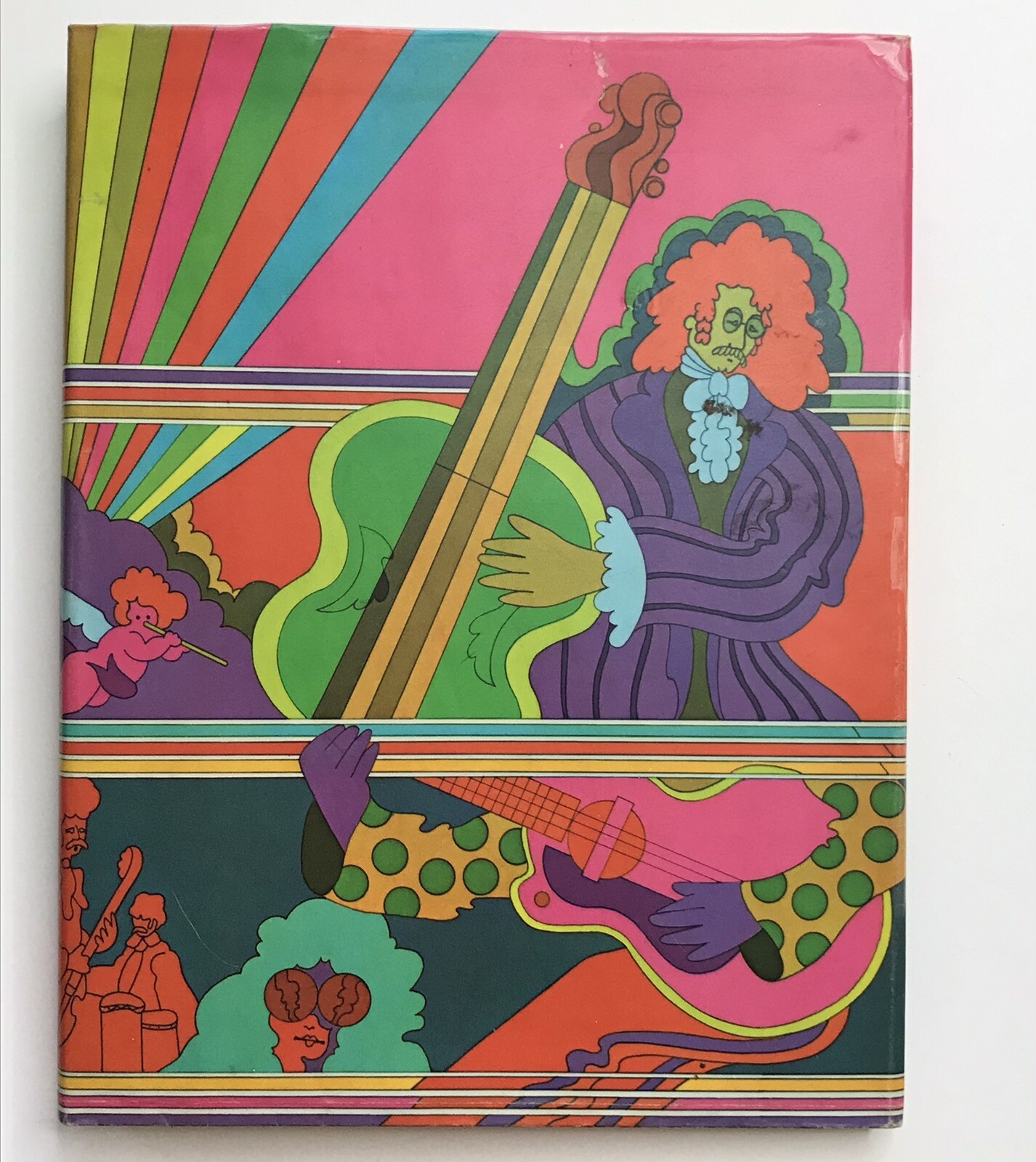 Peter Max 1970’s Burger King Psychedelic Rock Art “School Daze” Book Cover-RARE