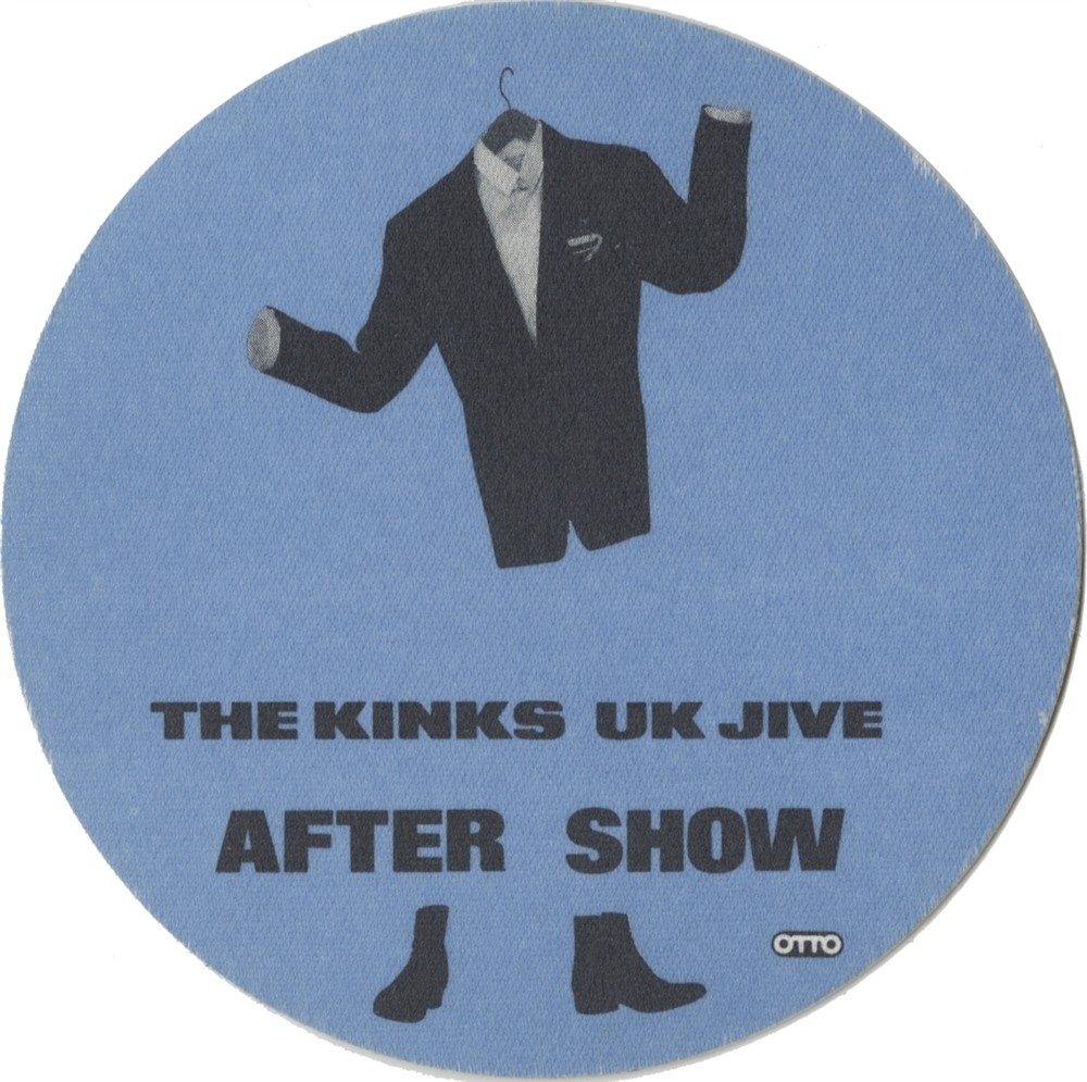 The Kinks 1989 UK Jive concert tour vintage After Show Backstage Pass