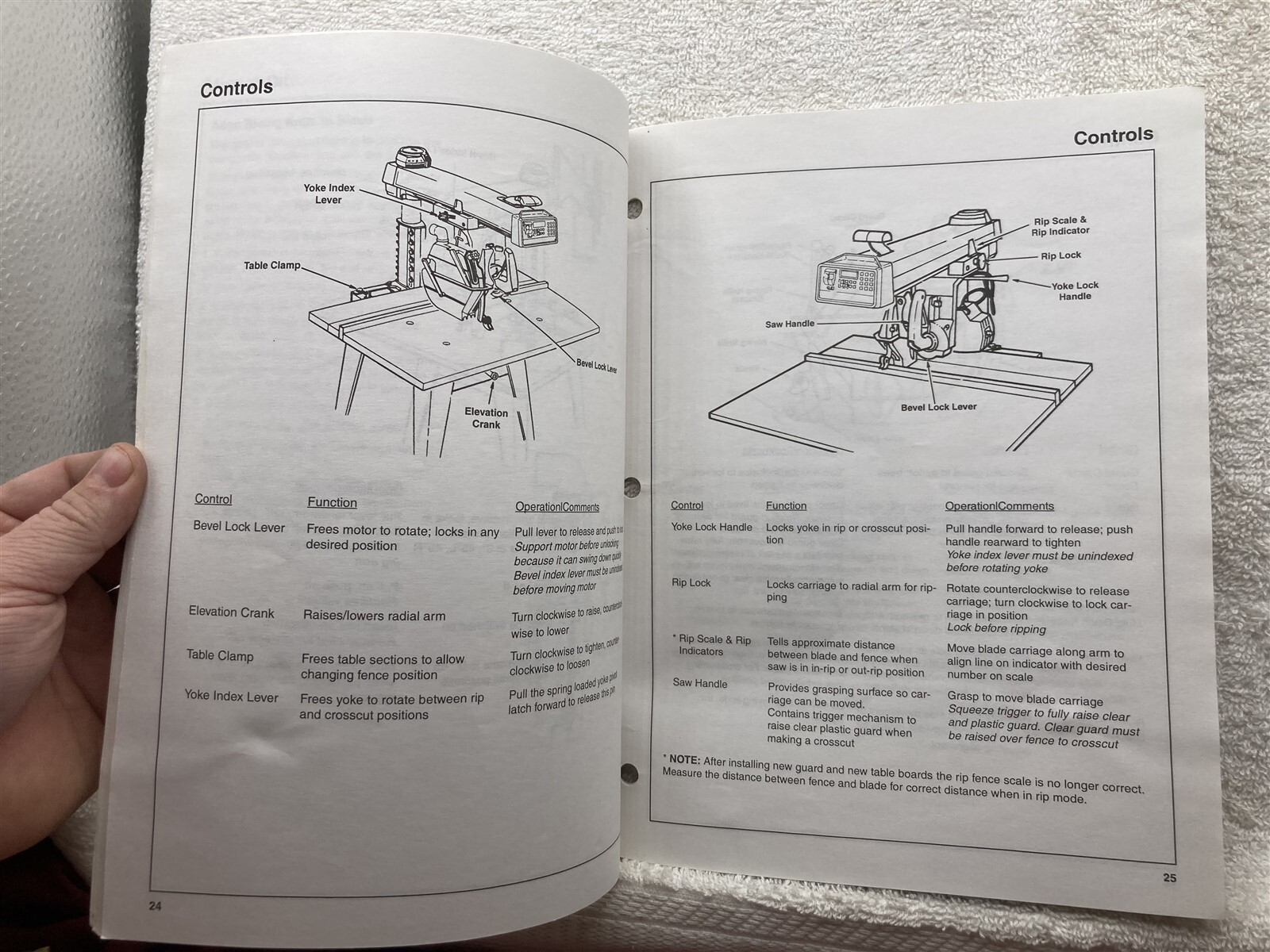 2000 Craftsman 509346 Radial Saw Guard Kit Owners Manual Guide Vtg