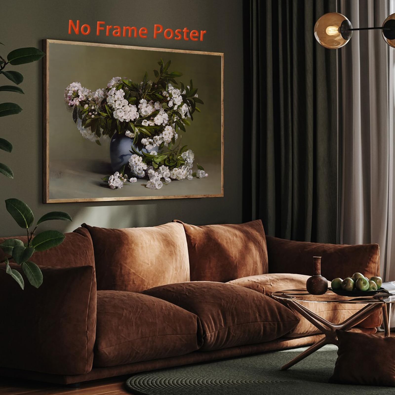 JCSMHVLA Vintage Farmhouse Floral Wall Art Painting Retro Landscape Prints Vi…