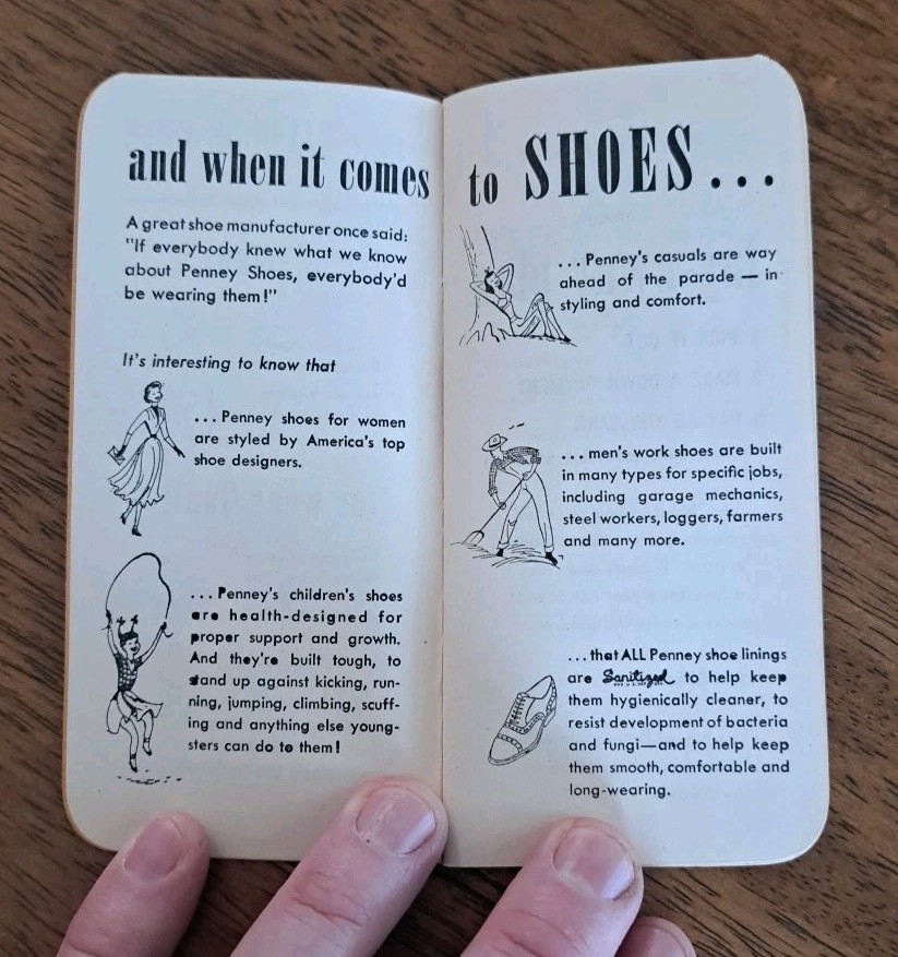 Pennys Gift Booklet c1930s aka JC Pennys Vintage Great Shape