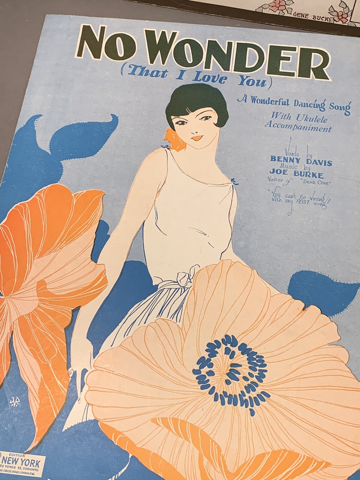 Beautiful Flapper Girl & Deco Girl ART ~ Vintage Sheet Music Lot 1920s & 1930s