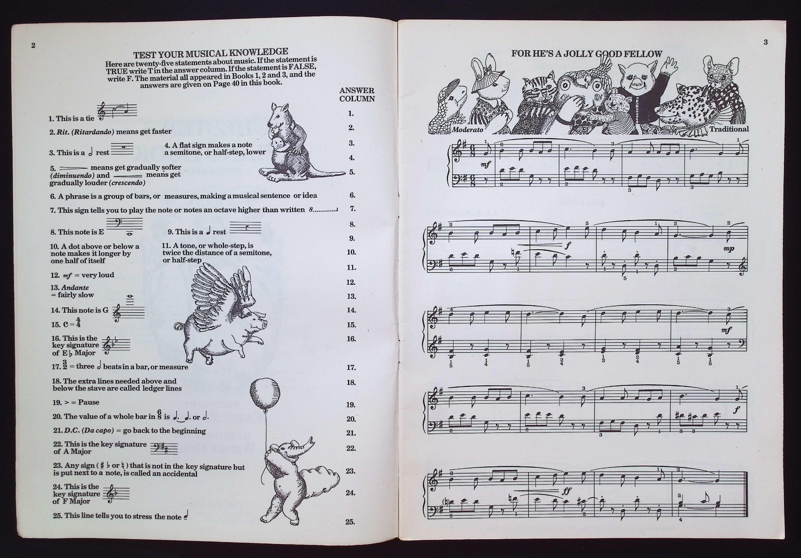 Chester’s Piano Book, Number Four by Carol Barratt, 1978 Chester Music