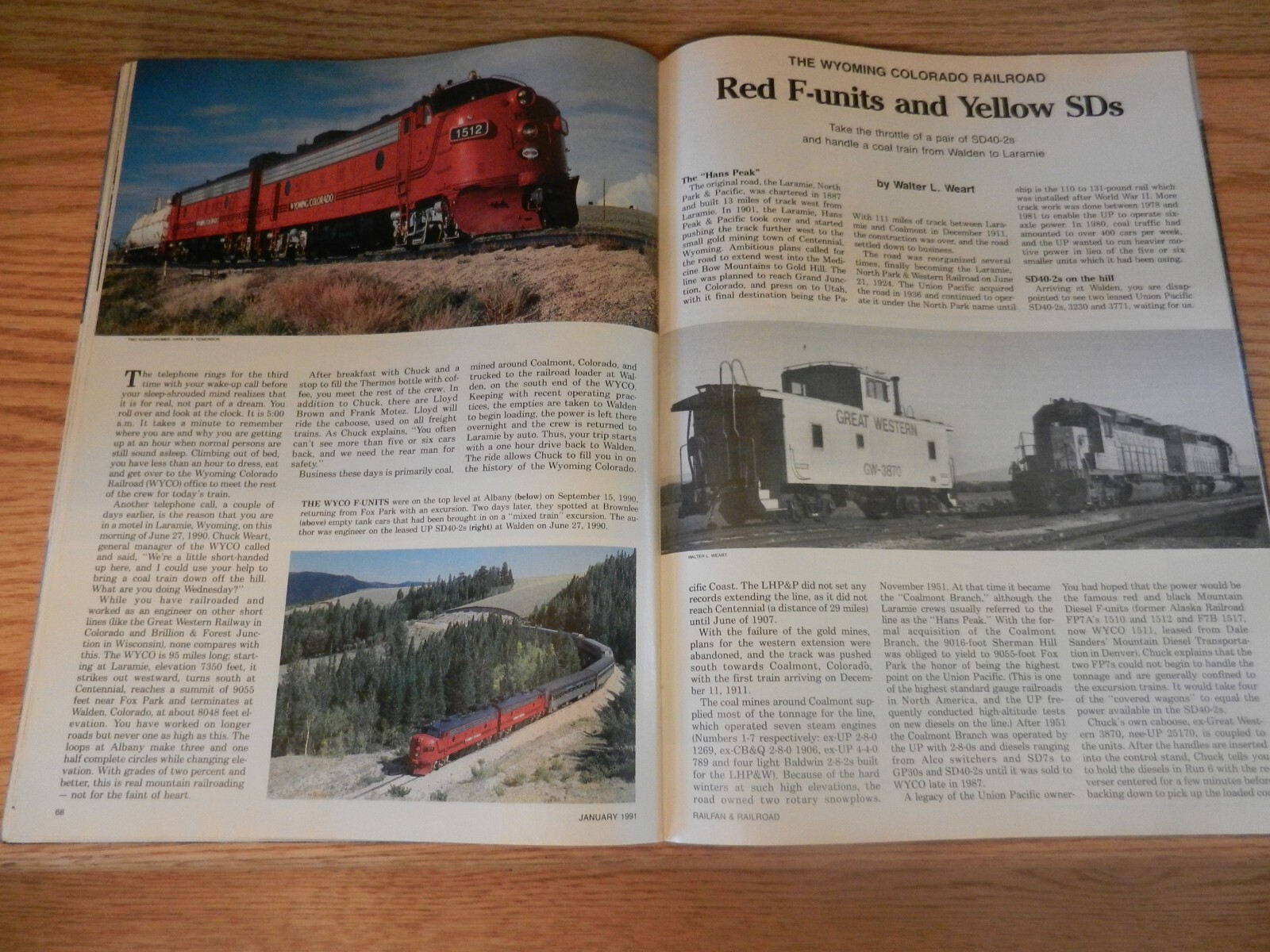 Railfan and Railroad January, 1991 Vol 10 No. 1