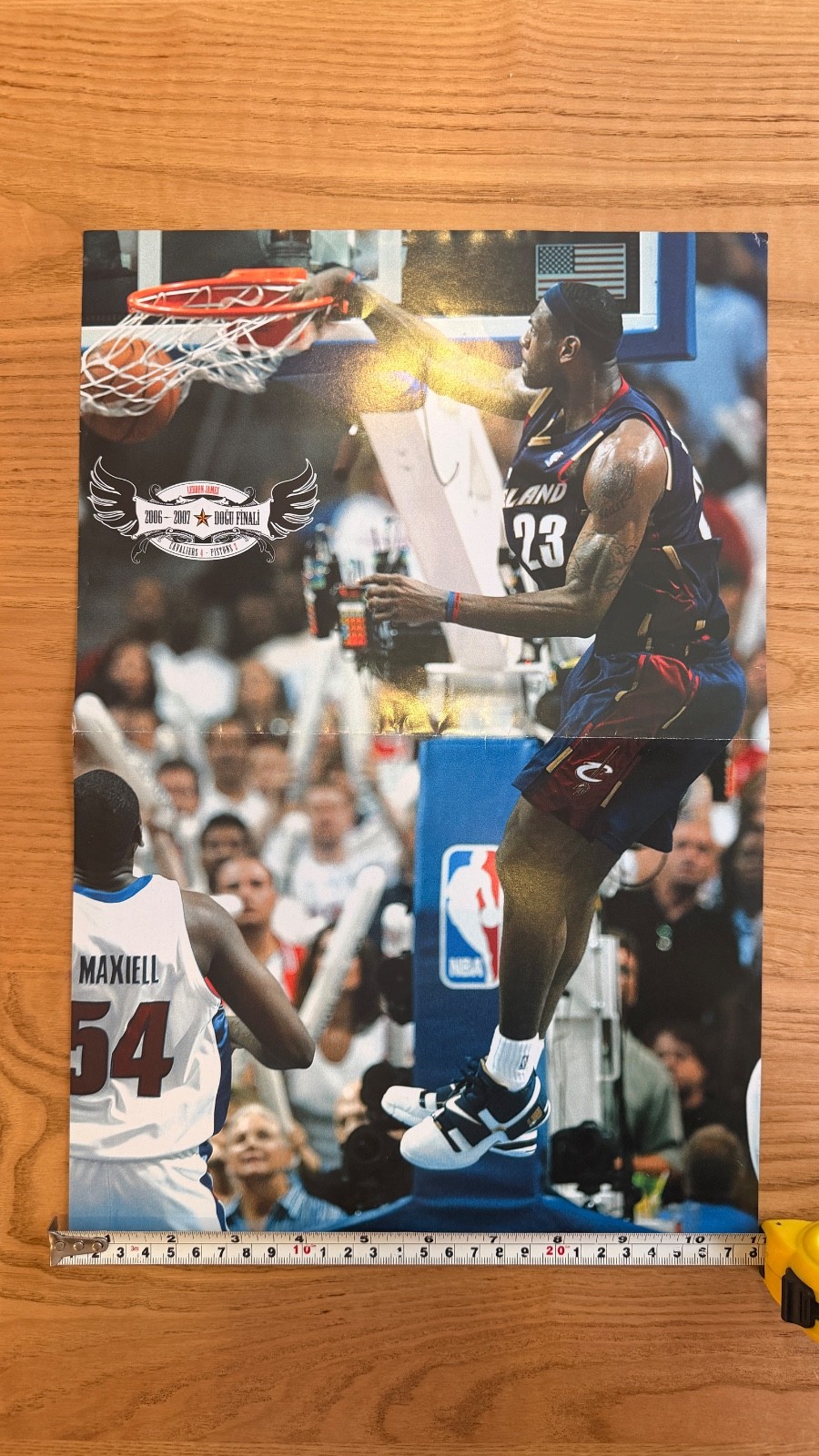LeBron James Cavaliers 2007 Playoffs Dunk Rare Vintage NBA Poster 15×20