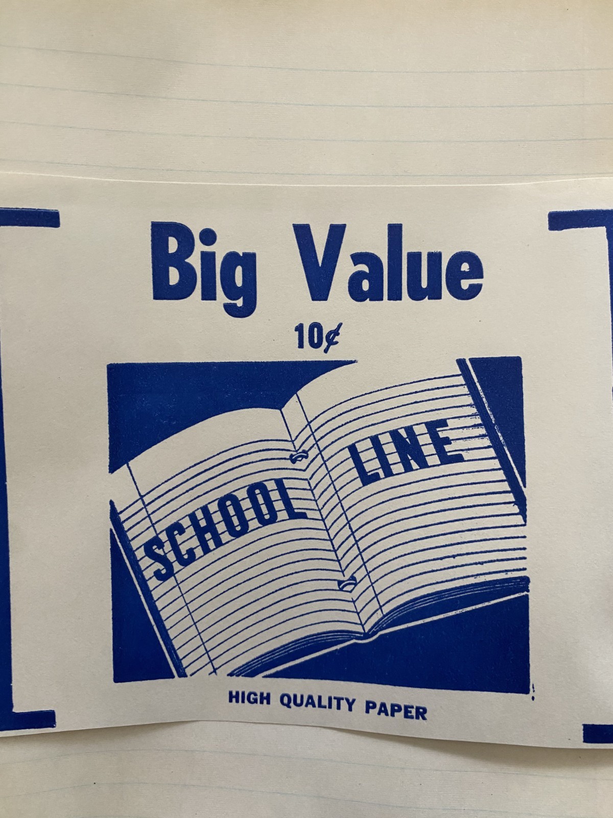 5 Packs NOS Deadstock VTG 50’s School Lined Filler Paper, 90 Sheets, Aged Patina