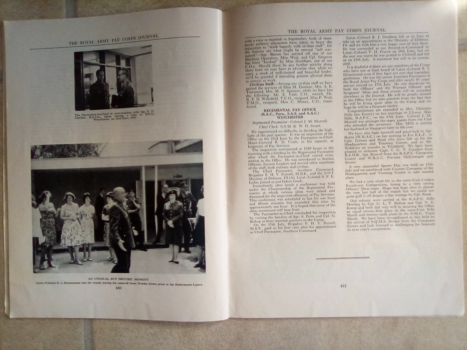 The Royal Army Pay Corps Journal Army Magazine. Autumn 1965 .Vol XIV.