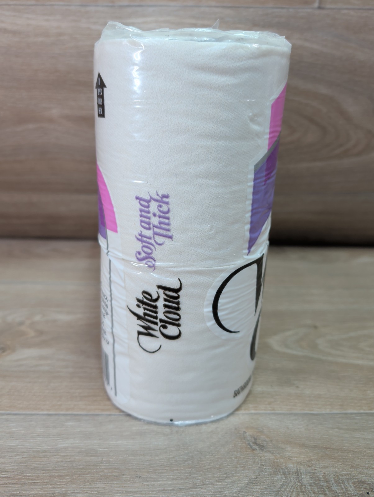 2-Vintage 80s White Cloud toilet paper 8 rolls sealed pack white Proctor Gamble*