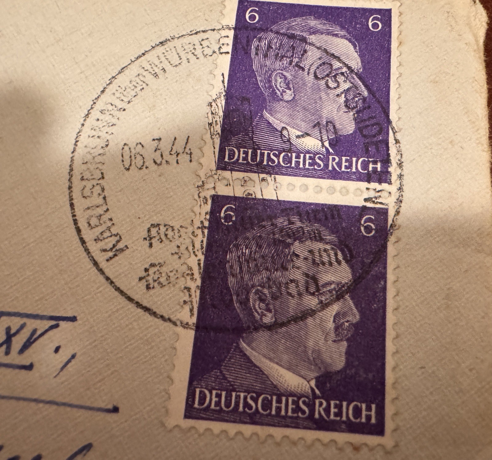 WW2 Handwritten Personal Letter : Nazi Era Correspondence: Vienna : March 1944