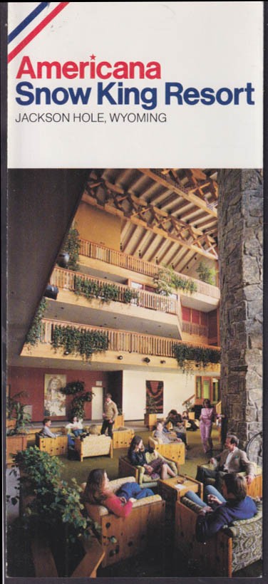 Americana Snow King Ski Resort visitor folder Jackson Hole WY c 1980s1