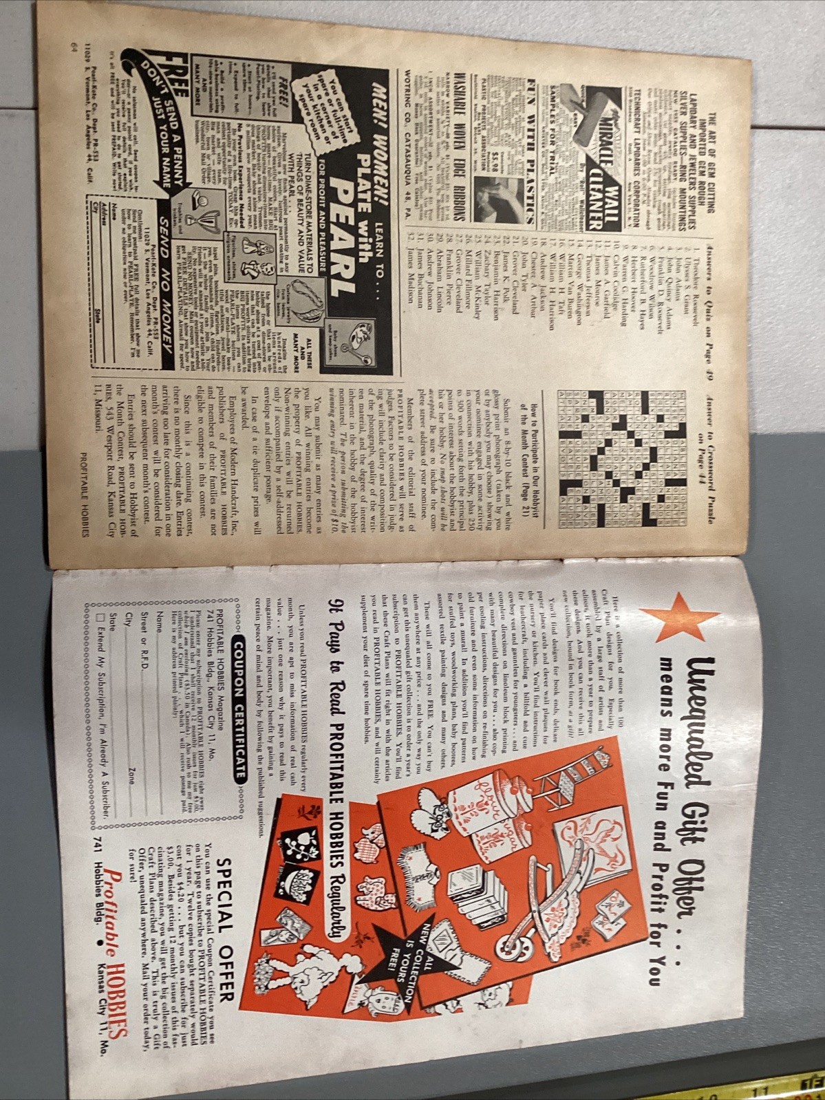 1955 Profitable Hobbies Mailer Magazine Meet Man With 800 Banks