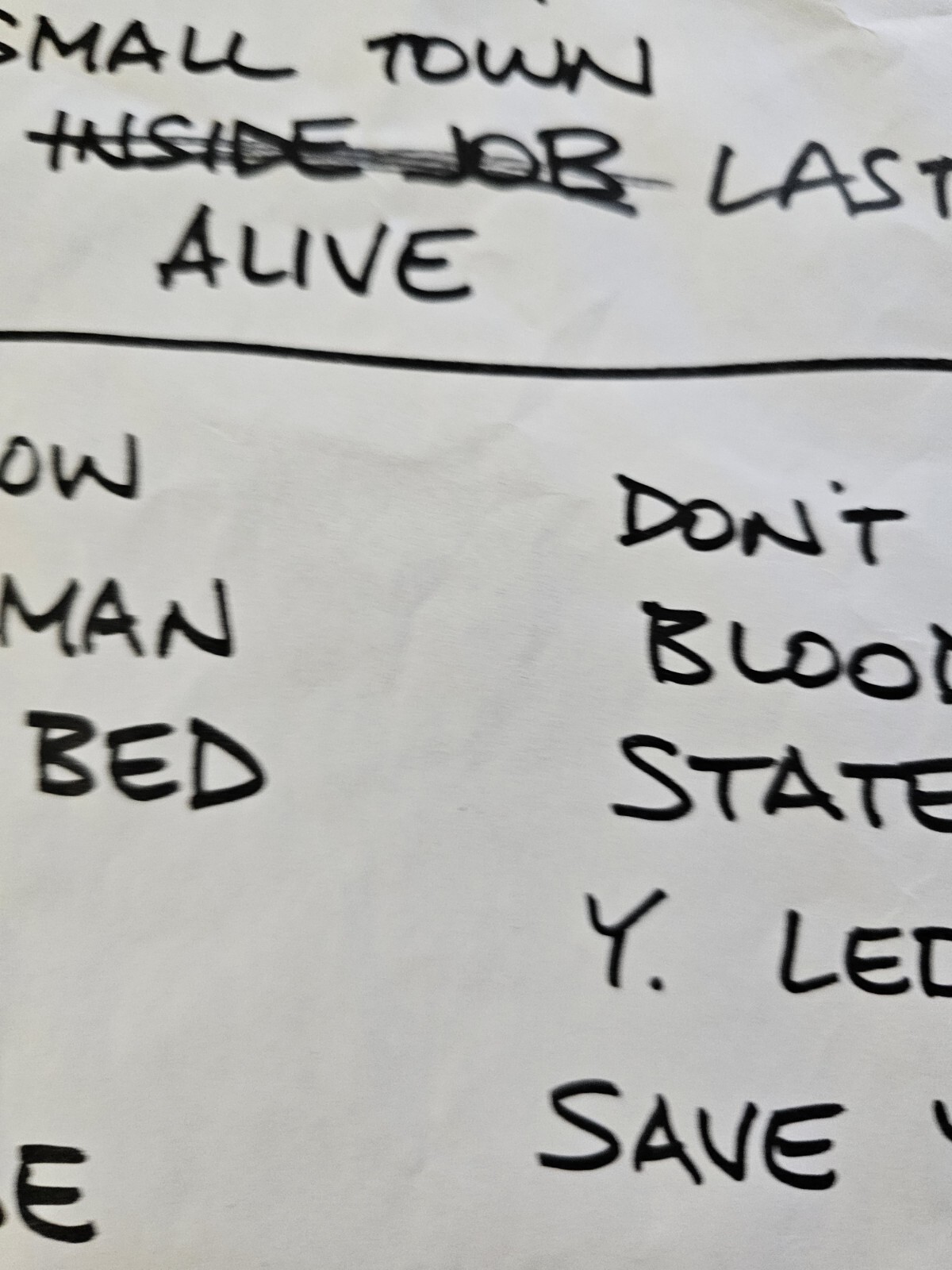Eddie Vedder HAND WRITTEN “LAST KISS” Setlist Pearl Jam Concert ORIGINAL