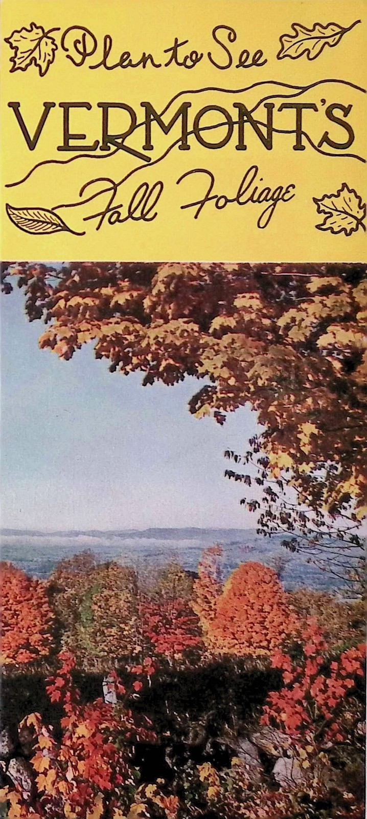 Vermont Fall Foliage Brochure c1950s Development Commission Montpelier