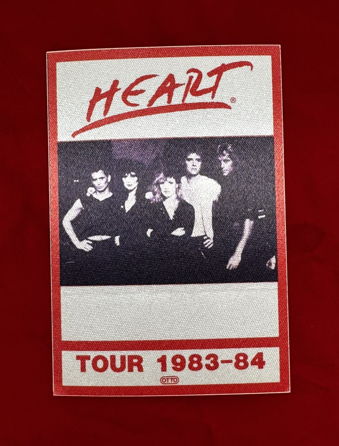 HEART VINTAGE CONCERT TOUR GUEST BACK STAGE PASSES LOT OF 7 FROM 1982-1988
