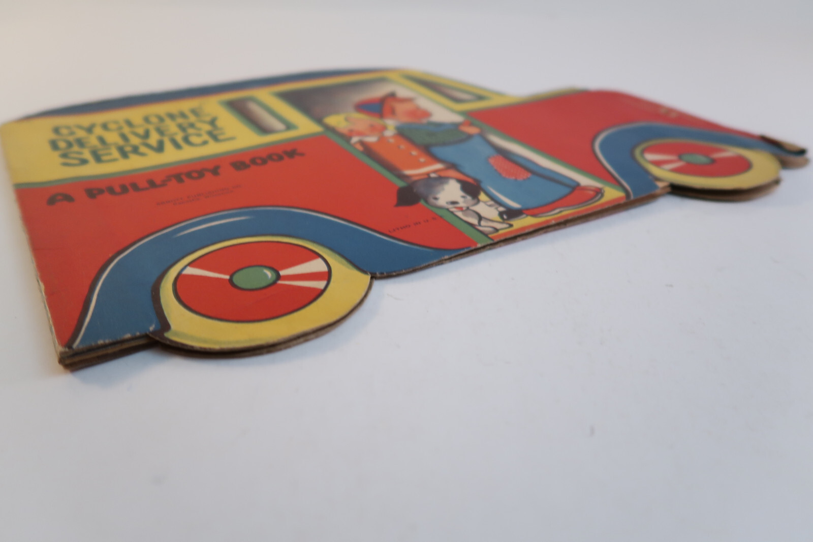 Cyclone Delivery Service A Pull Toy Book Abbott Publishing #713 Vintage Item