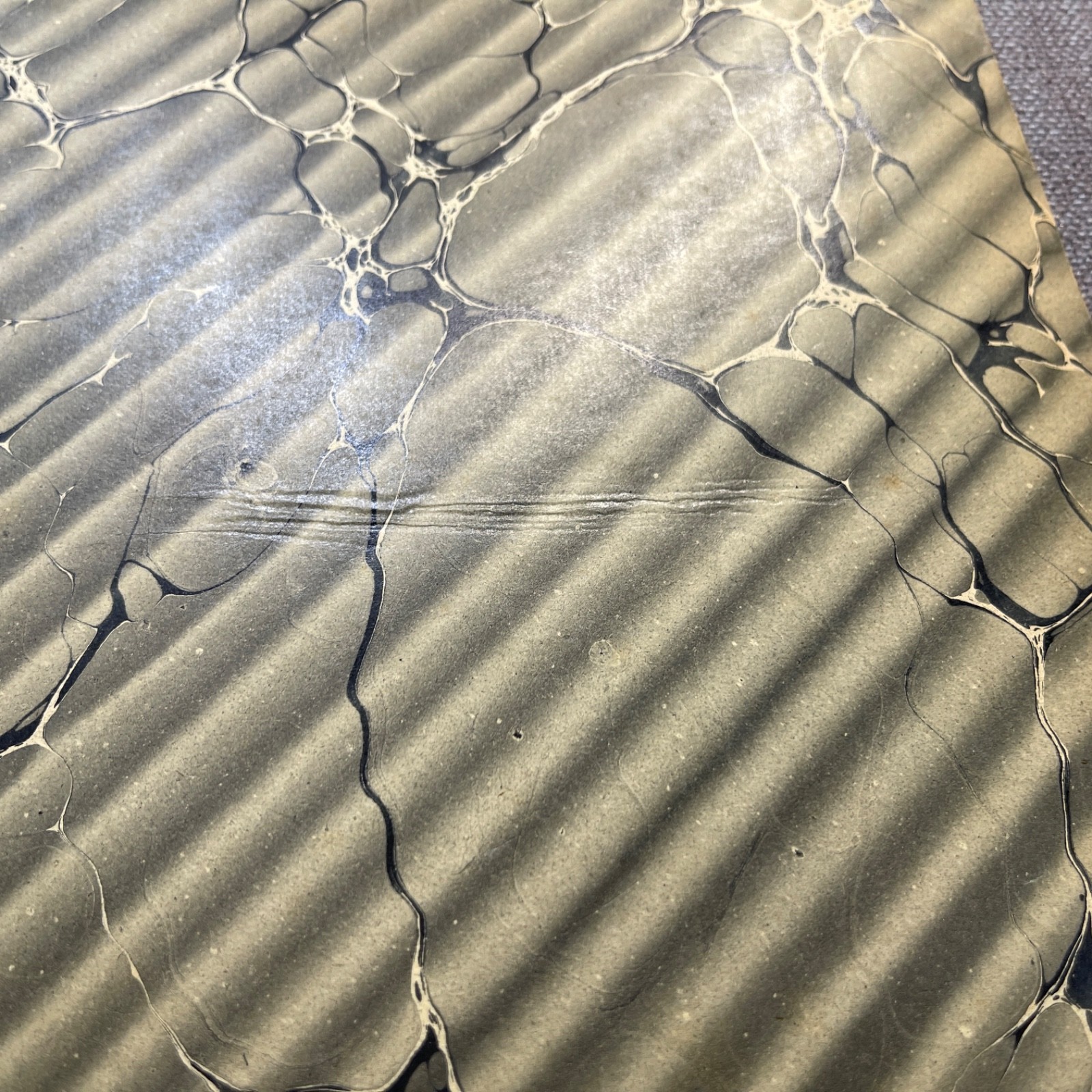 Antique Marbled End Papers Bookbinding Brown Red Yellow Blue Black Lot of 10