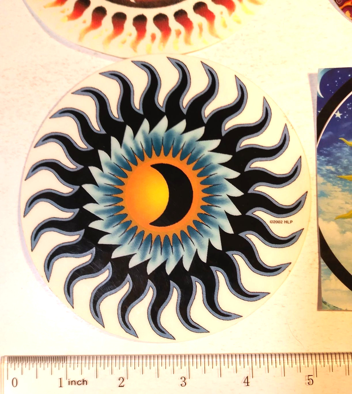 Grateful Dead STICKER LOT 4 Vintage Sun Sunburst Official 2002 HLP Yujean Rare