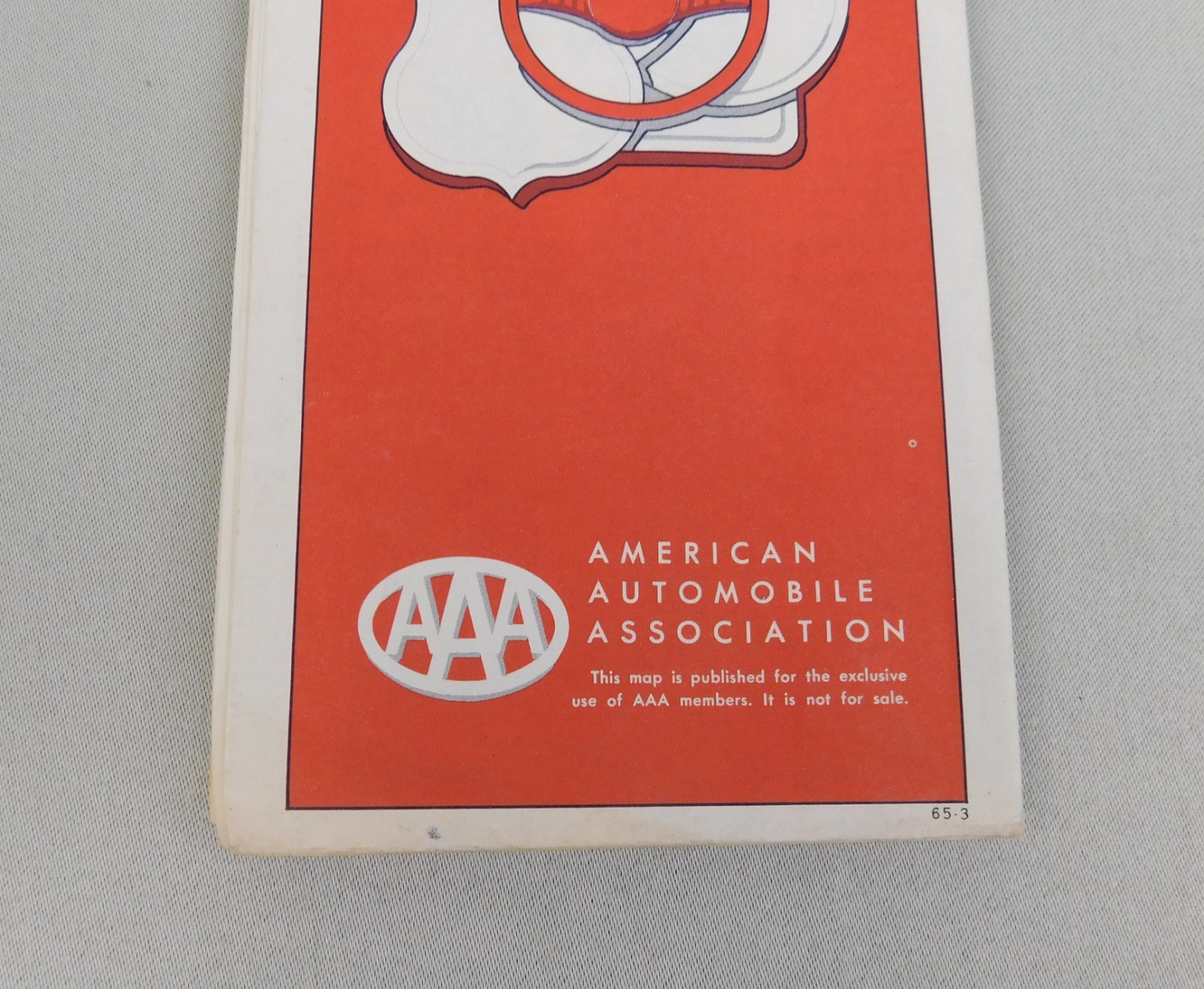 Vintage 1965-1966 AAA Northeastern United States Road Map Travel Route Planner
