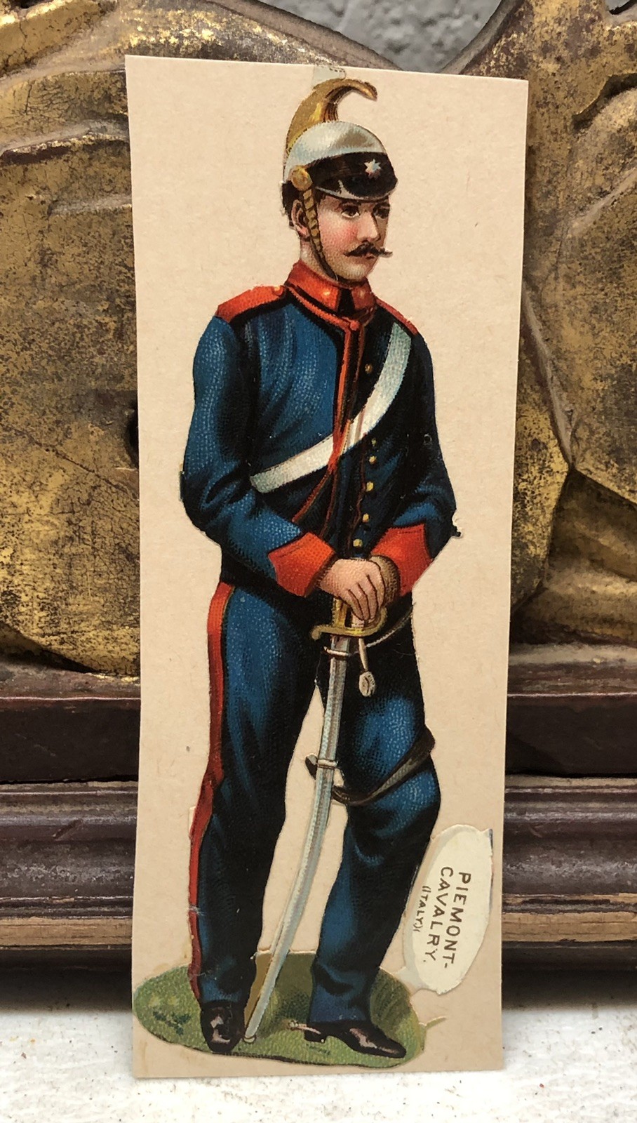Piemont Calvary Die Cut Scrap by Raphael Tuck & Sons Military Italy #270 – L2