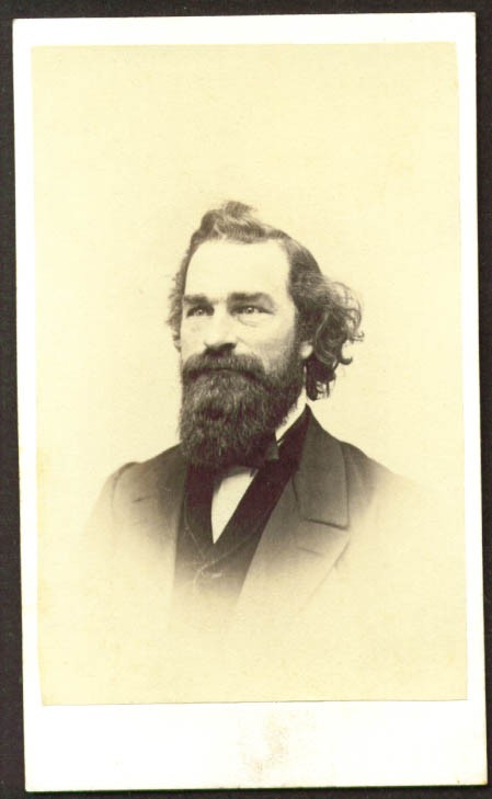 Unknown bearded man CDV L Thompson Norwich CT