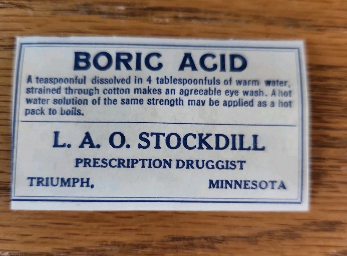 Rjkstamps VINTAGE PHARMACY DRUG STORE Labels 4 Different Stores