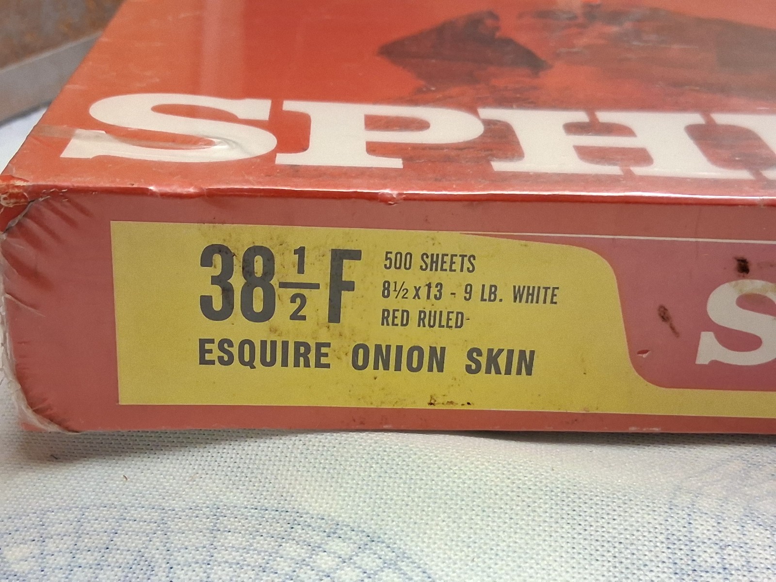 Vintage Sphinx Esquire Onion Skin Red Ruled Business Papers 500 sheets 8.5 x 13
