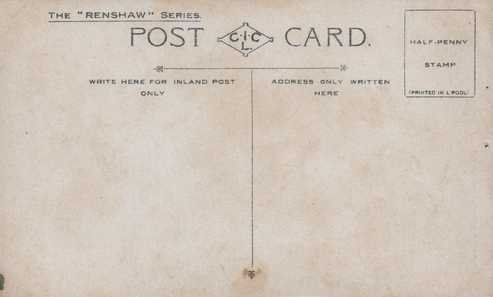 EARLY 1900’s ANTIQUE Renshaw Series Conway Castle Wales POSTCARD – UNUSED