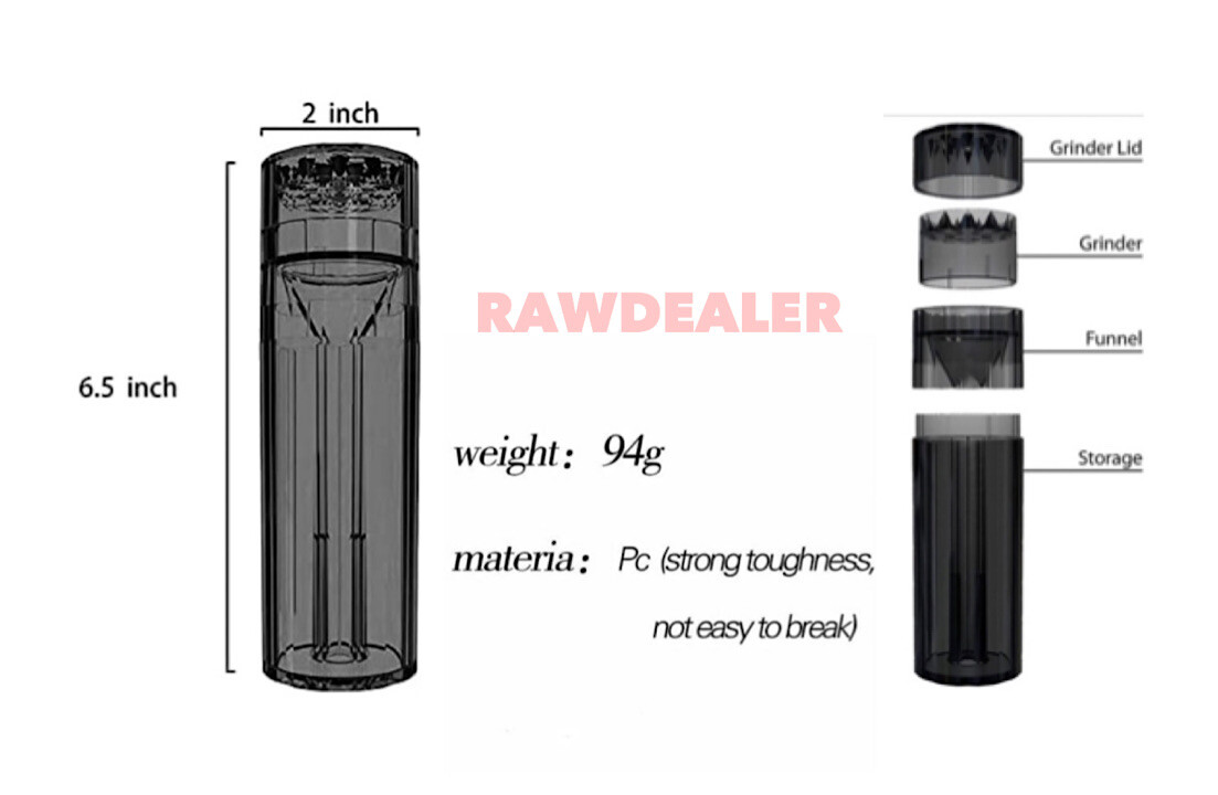RAW organic king size cone(300PK)+cone grinder filler storage 3in 1