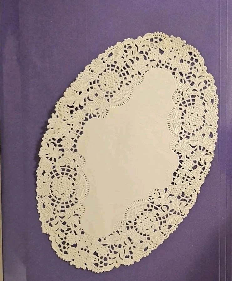 182 Paper Doilies, White, Pink, Red. Hearts, Circles, Tulips, Ovals, Rectangles