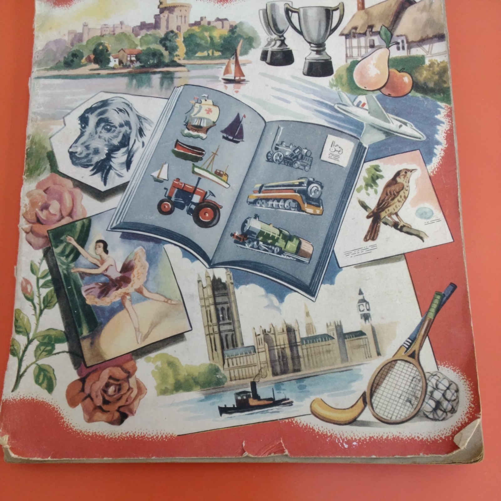 Vintage Retro 1950-60s Scrap Book Album Eagle Comic Classic Cars Cutouts Rare