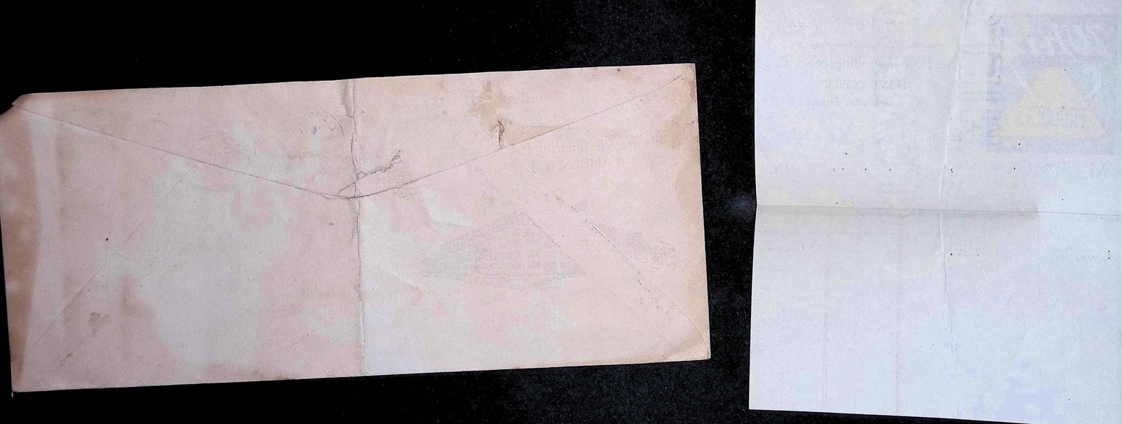 1923 R.M. Hollingshead Co. Business Mail Envelope & Statement Camden NJ