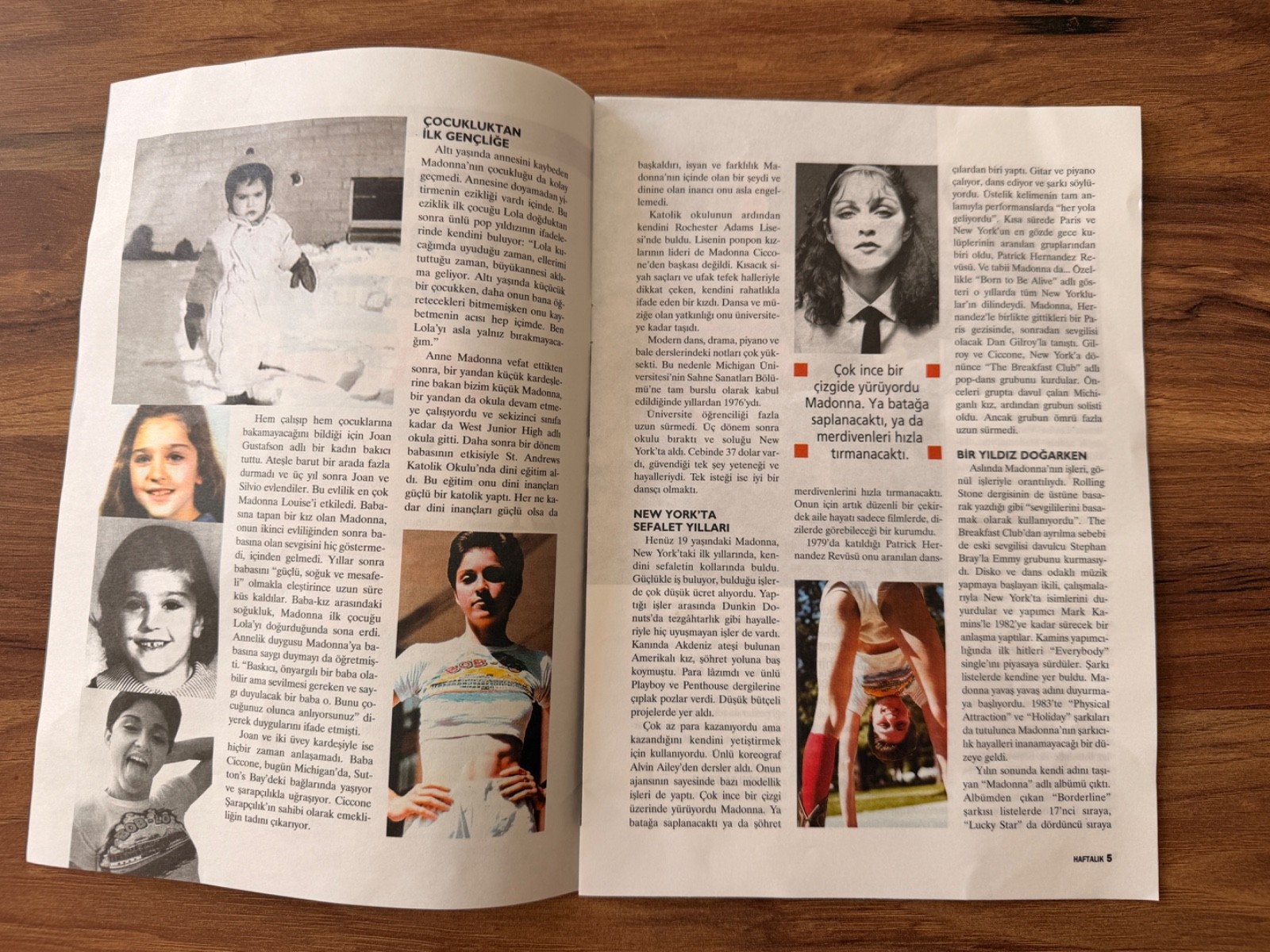 Madonna Turkish Biography Magazine Rare Maxi Supplement 2000s Collector Issue