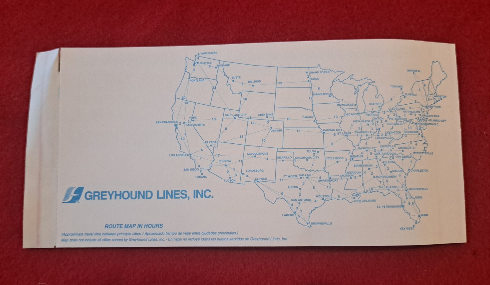 Greyhound Bus Lines Ameripass Pass Ticket 1990s Vintage RARE Not For Travel