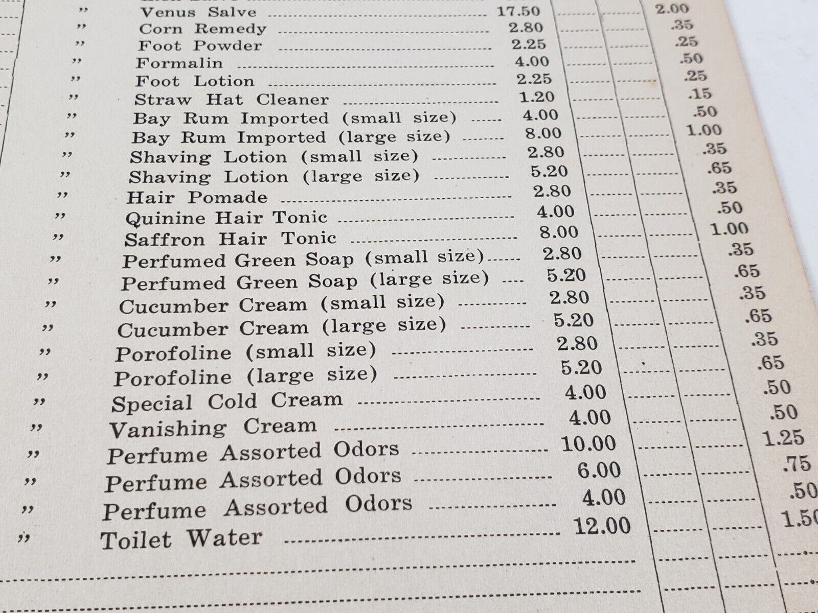 UNIVERSAL MEDICINE COMPANY Order Form Toiletries Chicago Vtg Early 1900 Ephemera