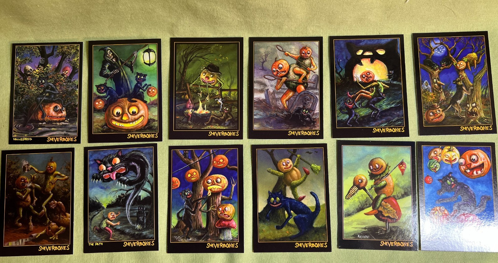 Halloween TRADE CARDS by Matthew Kirscht – Lot of 12