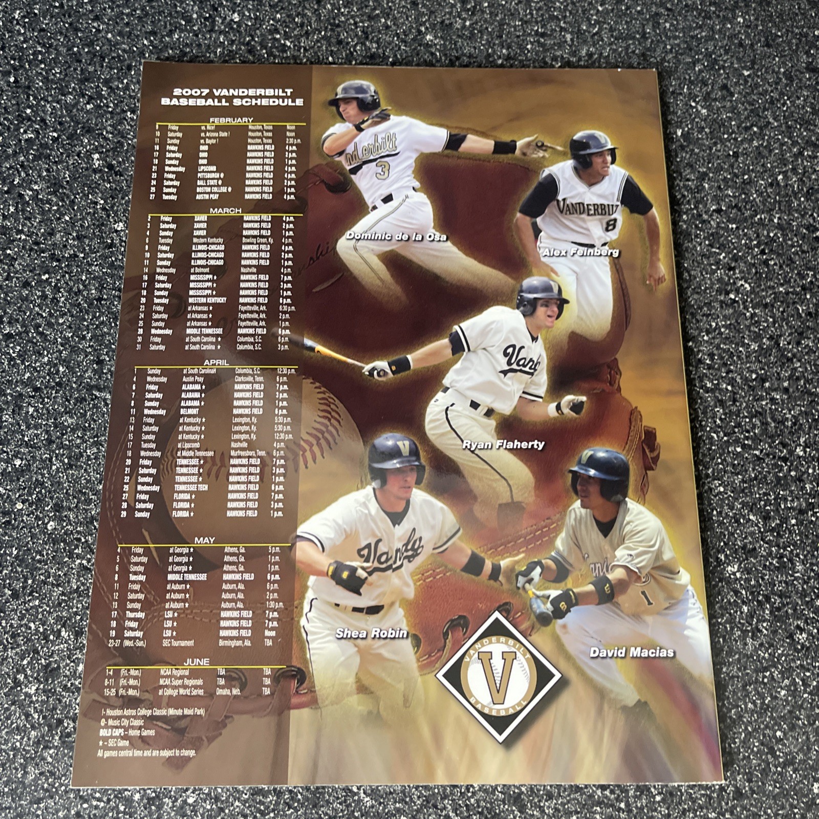 2007 Vanderbilt Commodores Baseball Media Guide – Mint Condition- David Price