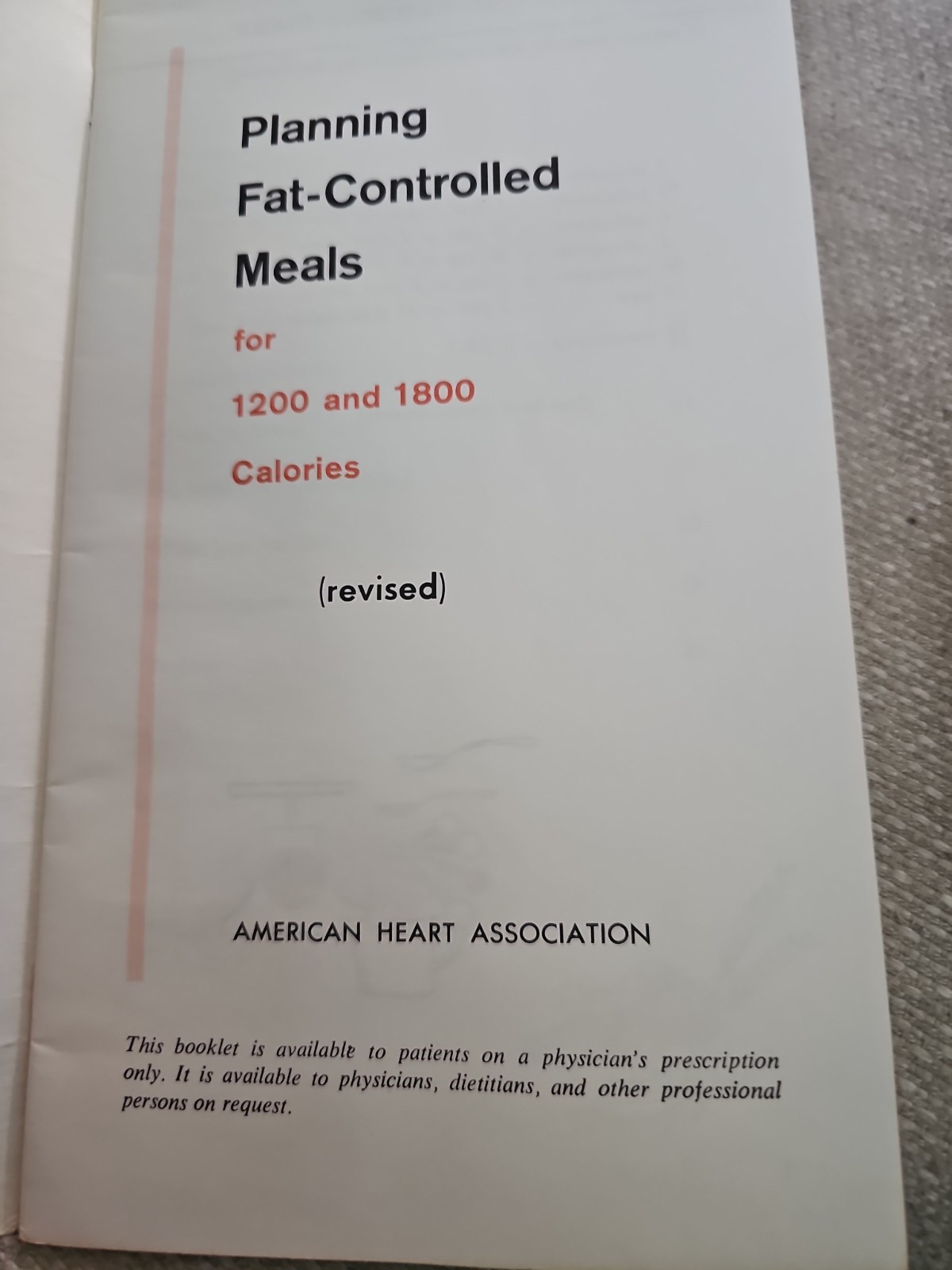 Planning Fat-Controlled Meals For 1200 And 1800 Calories By American Heart…