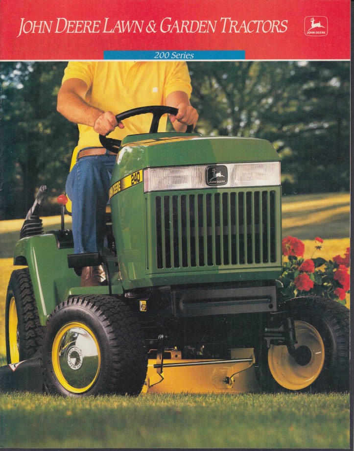 John Deere Lawn & Garden Series 200 Tractors Catalog 1988