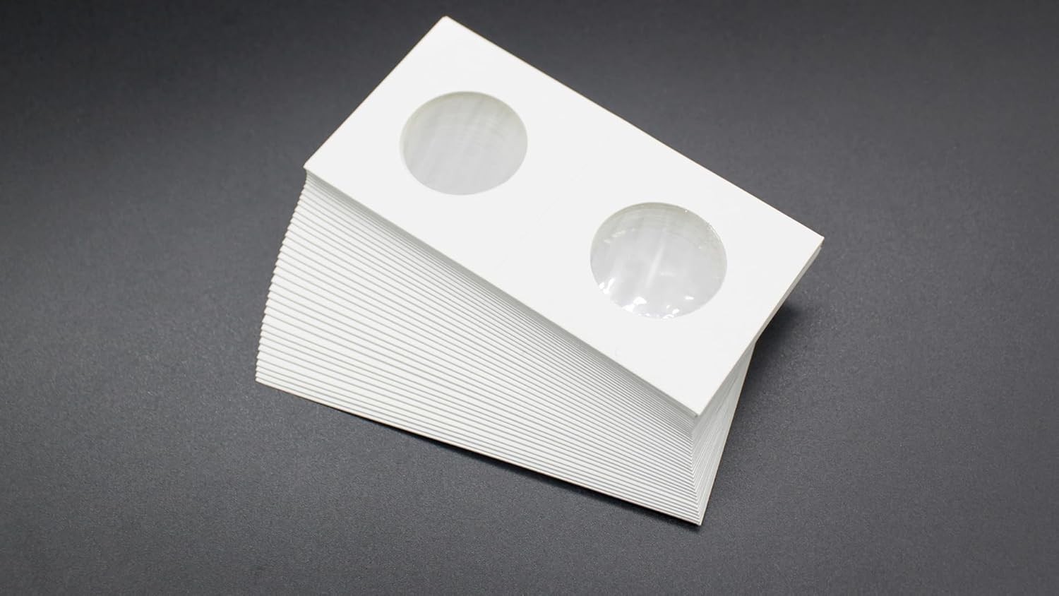 100PCS Cardboard Coin Holders 20.5mm 2″x2″ Storage Flips for Pennies & Dimes