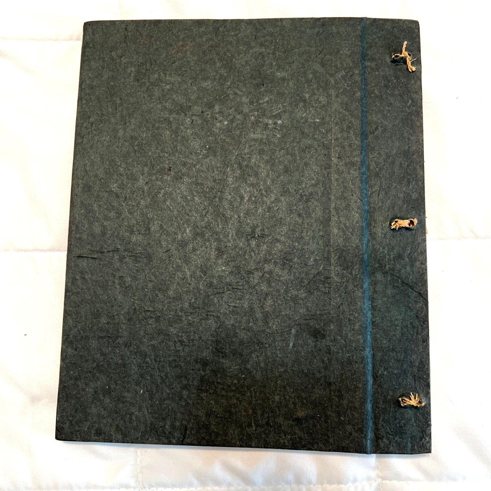 Handmade Pineapple Paper Photo Album Junk Journal Leaf Embossed Scrapbook 9×11″