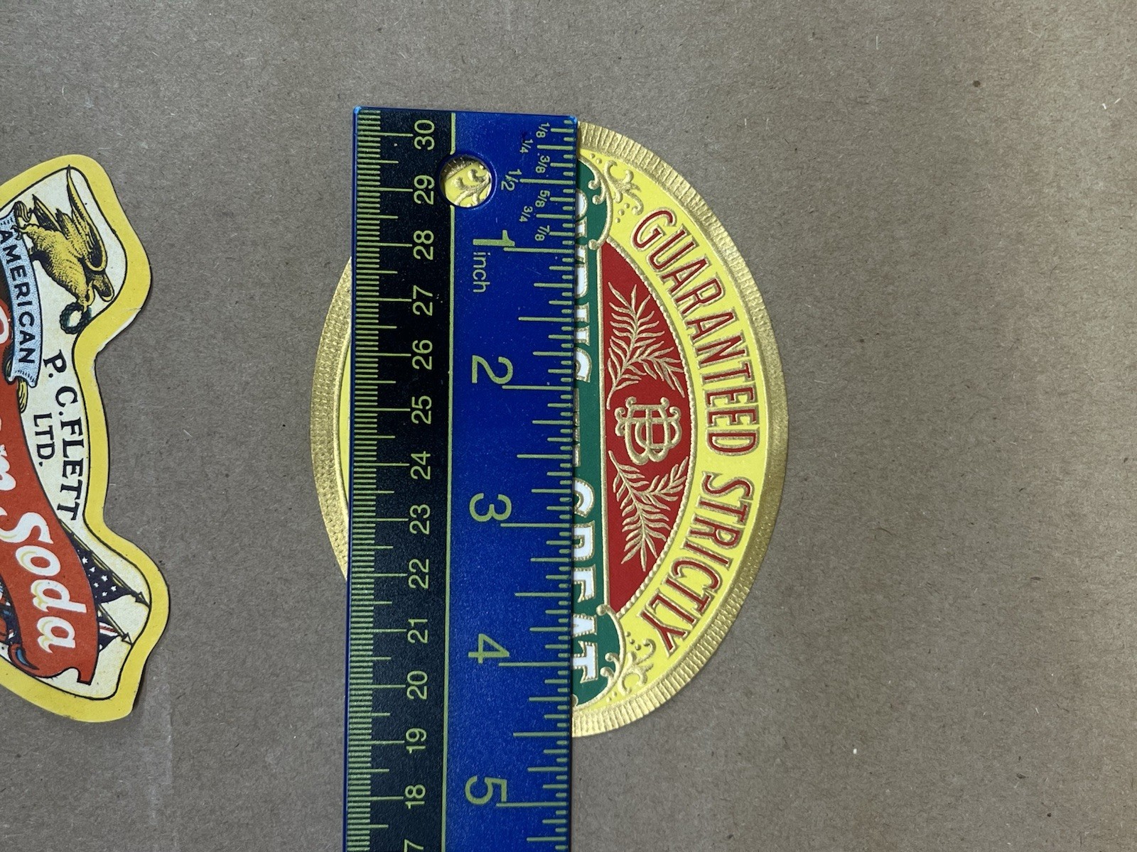 Vintage Paper Labels Bottle Cyrus Cigar Cream Soda Ginger Beer Drink Beverage