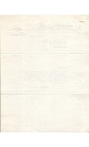 1938 Salzberg Co Letter to Morristown & Erie RR Whippany NJ Railroadiana