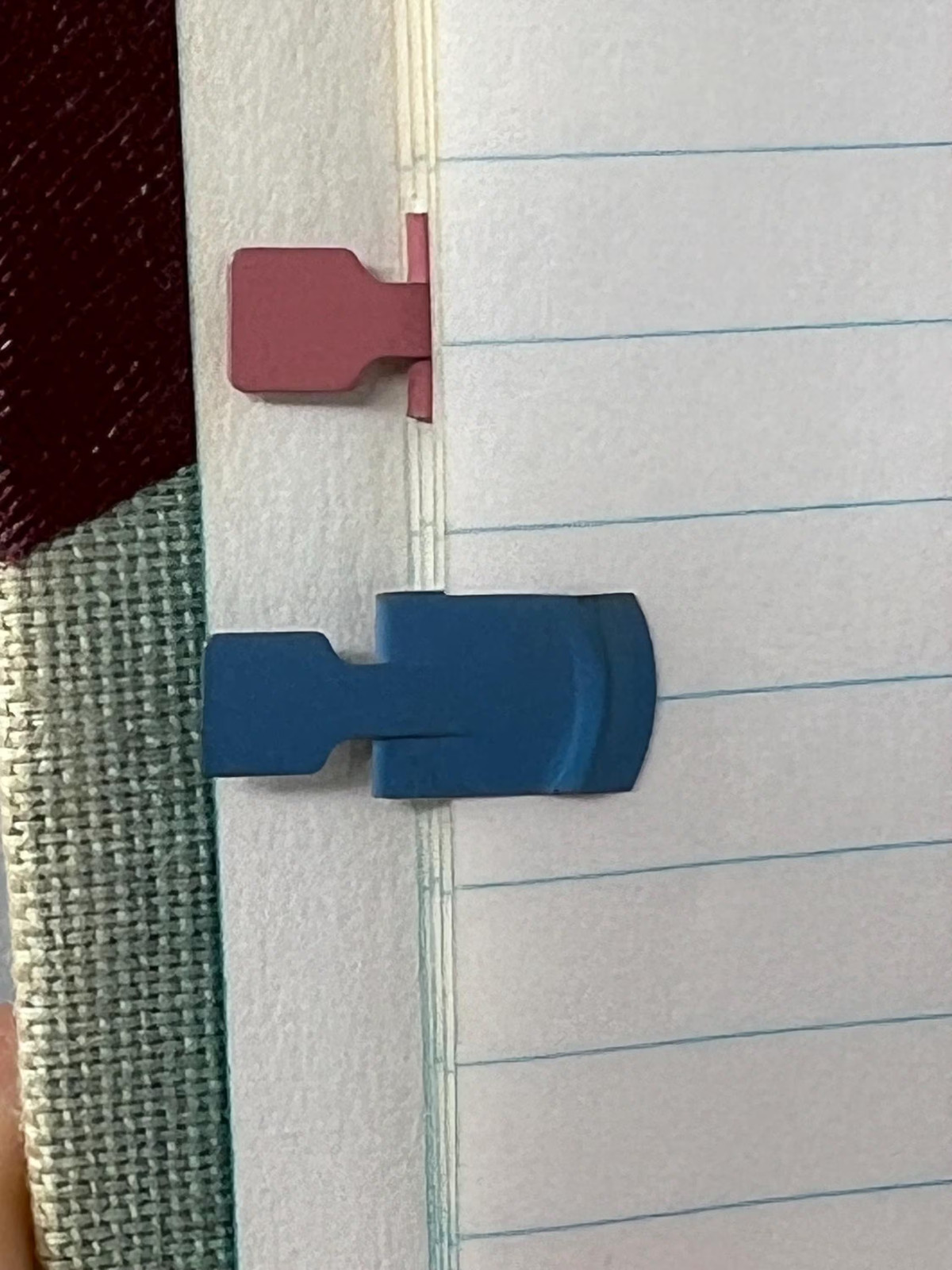 VTG Metal File Tabs 10 Colors – Lot of 50 – Label Divider Pages Office Supplies