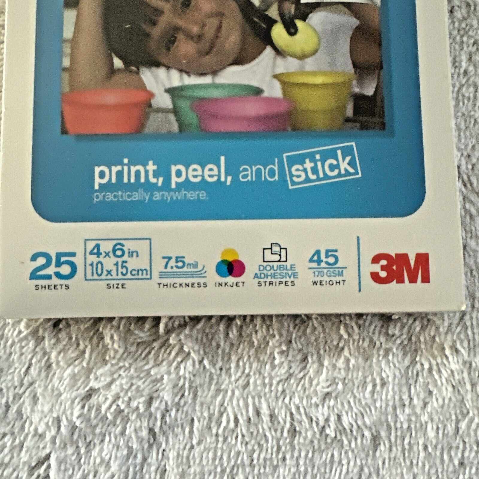 3M/Post-It Sticky 4”x6” 1-Matte / 1-Gloss Photo Picture Paper 50 sheets 2-Paks