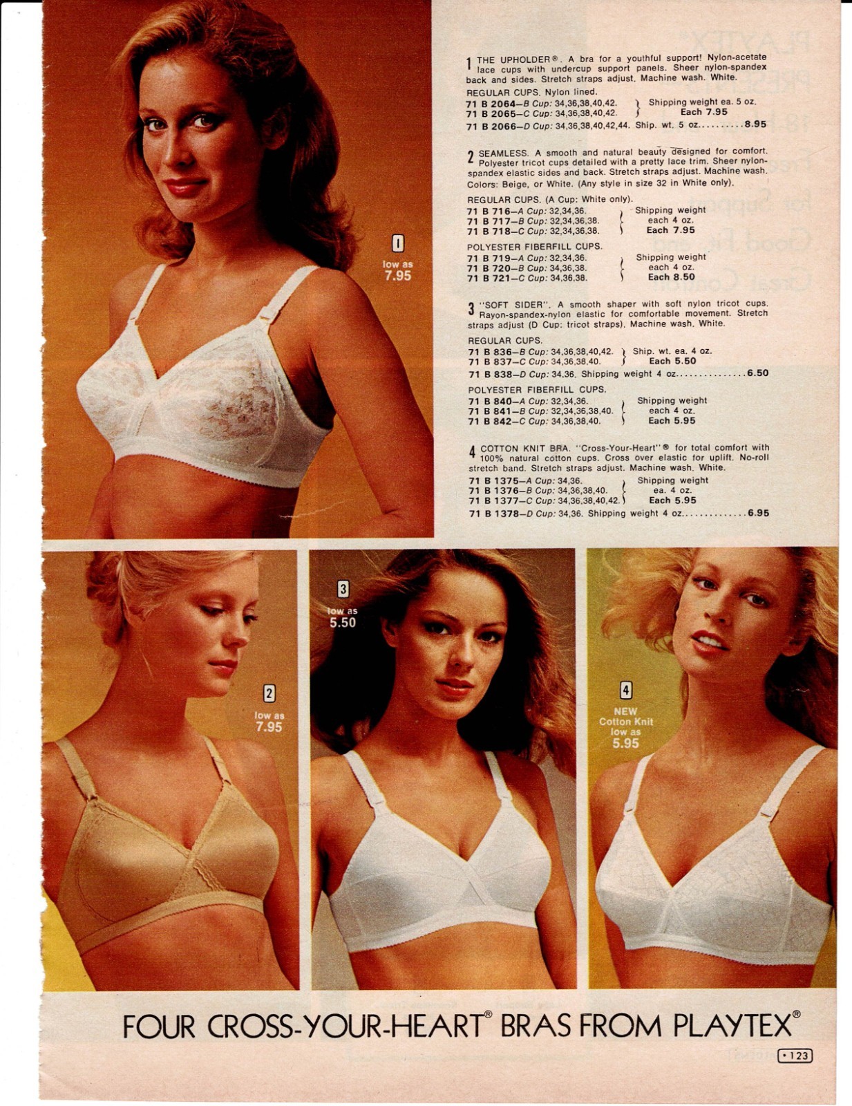 VINTAGE 70’S LADIES BRAS PHOTO CATALOG ADS PRINTS
